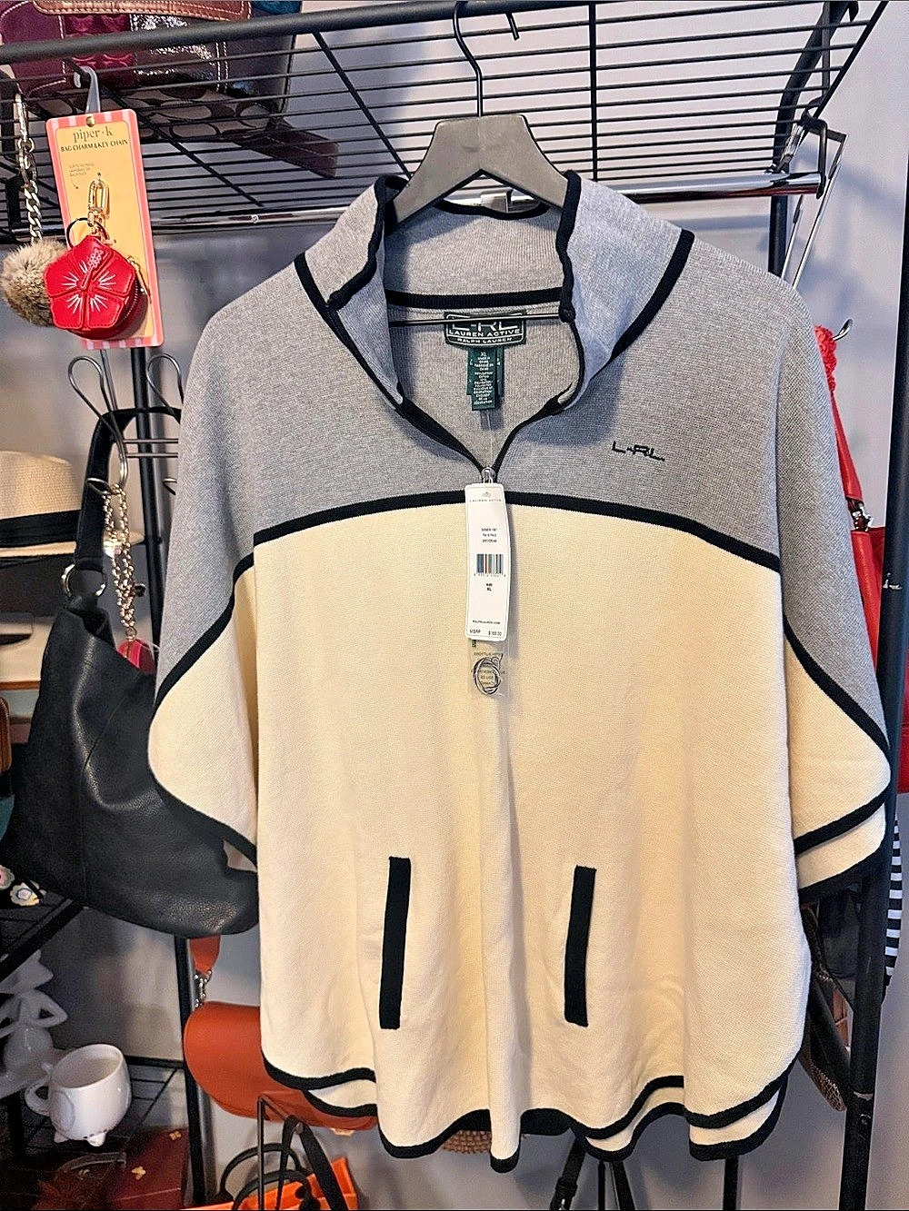 Lauren Ralph Lauren Active Color-Block Zip Sweater Color Block Zip